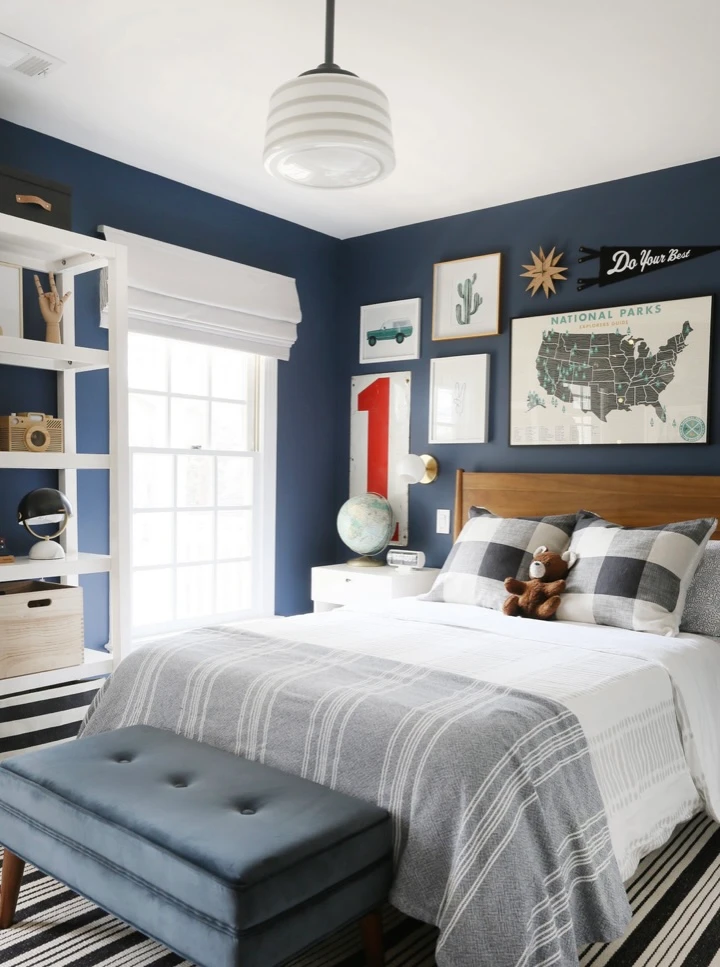 Sunny Circle Studio Boy Blue Bedroom